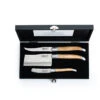 Laguiole Style De Vie Kaasmessen / Kaasmessenset Luxury Line Eikenhout - 3 Stuks -Keukenbenodigdheden Winkel LuxKaasEikStone