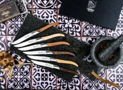 Laguiole Style De Vie Steakmessen Luxury Line 6 Stuks -Keukenbenodigdheden Winkel Luxury line steakmessen gemengd hout sf gr 3