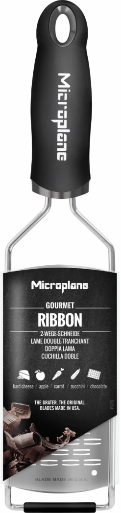 Microplane Rasp Gourmet - Medium Ribbon - RVS -Keukenbenodigdheden Winkel Microplane Gourmet 45002 ribbon decall