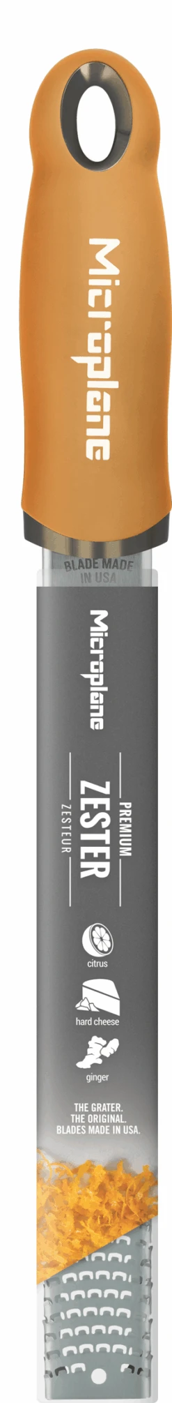 Microplane Rasp Premium Classic - Fijn - Mustard Yellow -Keukenbenodigdheden Winkel Microplane Premium Classic 46623 Zester Mustard Yellow decall