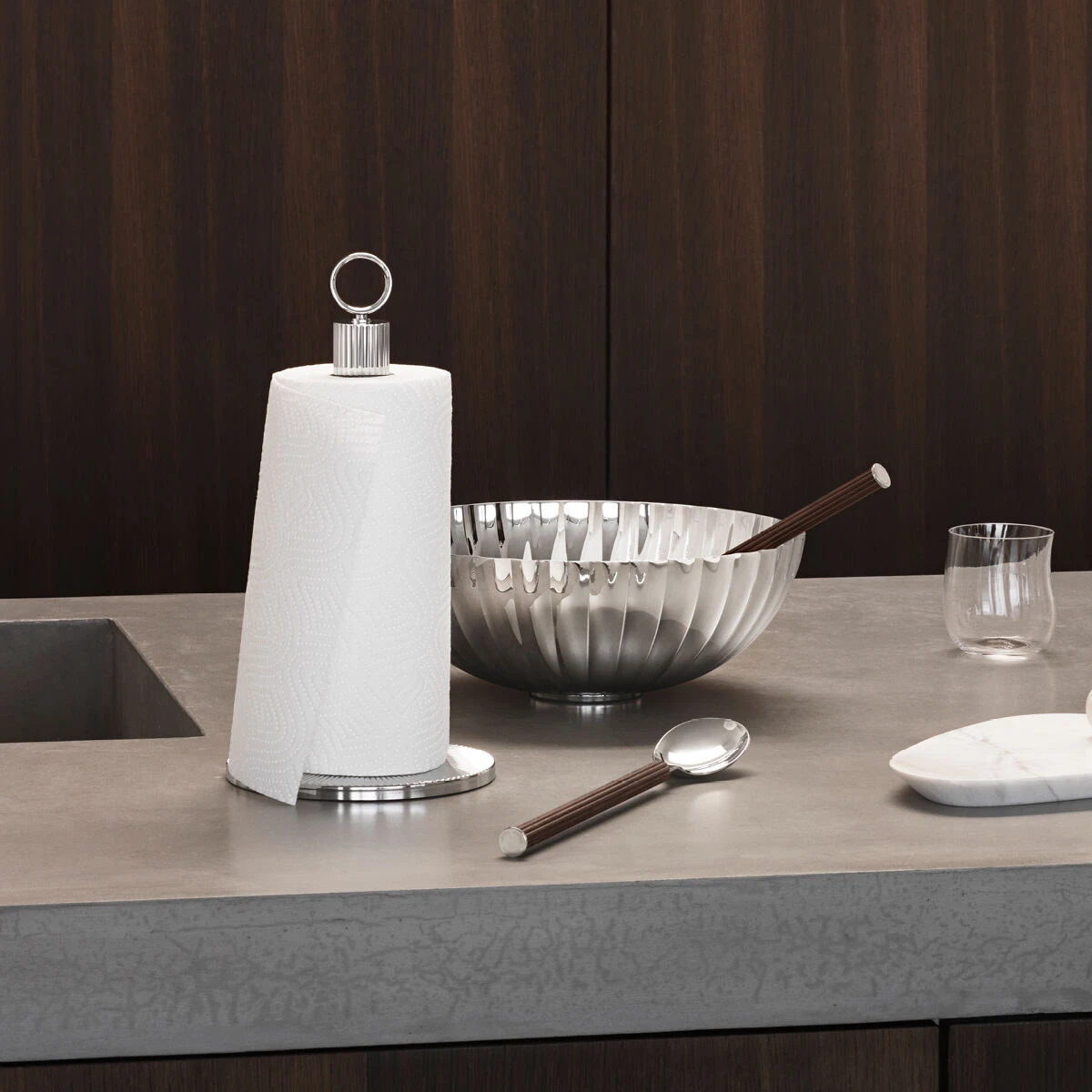 Georg Jensen Saladebestek Bernadotte - Black Oak 4 Georg Jensen Saladebestek Bernadotte - Black Oak - Afbeelding 2