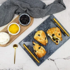 Jay Hill Dienblad - Met Handvatten - Marmer - Grijs - 30 X 20 Cm -Keukenbenodigdheden Winkel PSX 20220424 102800