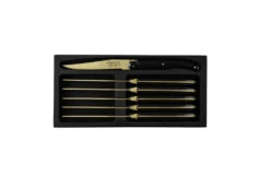 Laguiole Style De Vie Steakmessen Prestige Line Goud - 6 Stuks