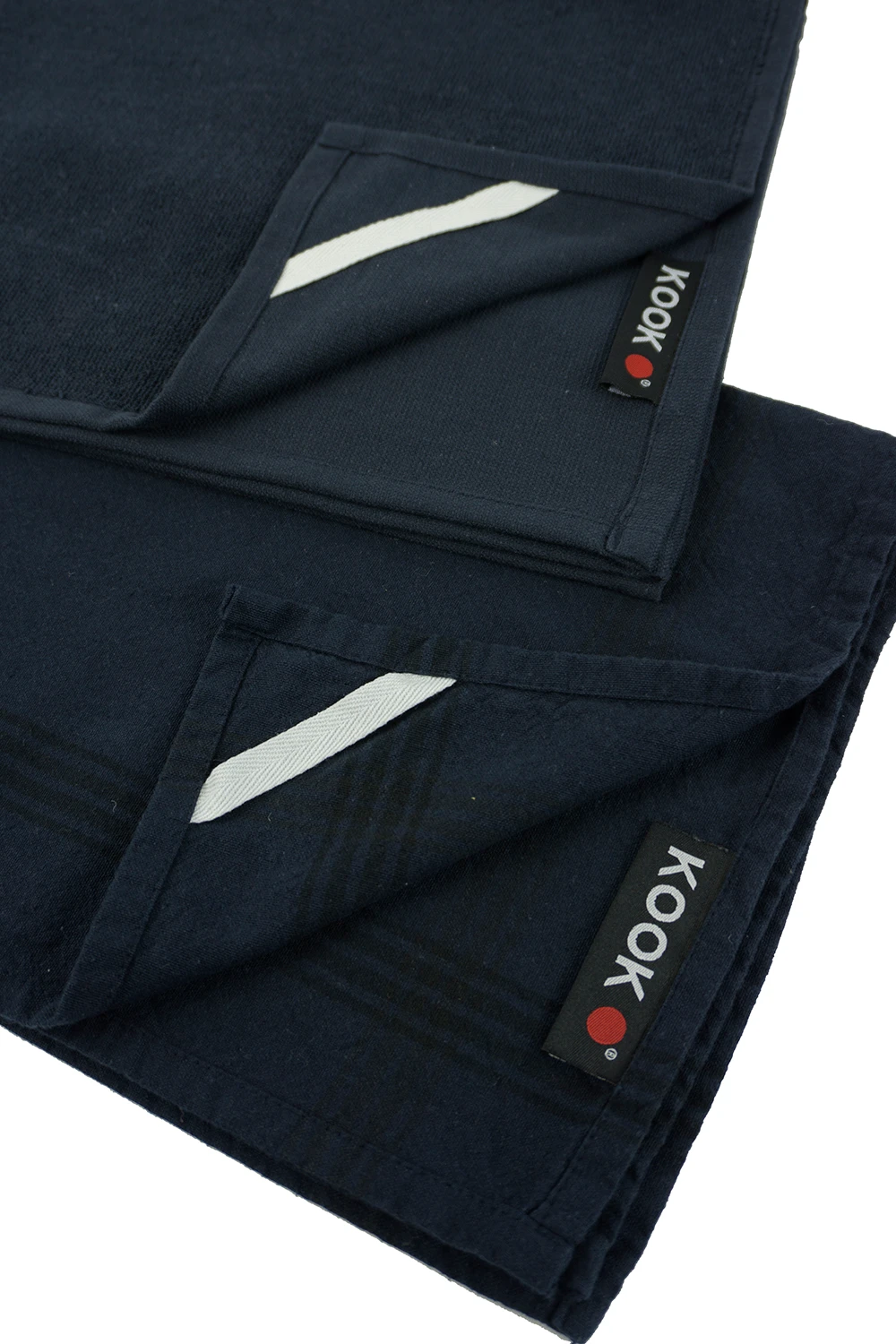 KOOK Keukenhanddoek Doubleface Navy 50 X 70 Cm 4 KOOK Keukenhanddoek Doubleface Navy 50 X 70 Cm - Afbeelding 2
