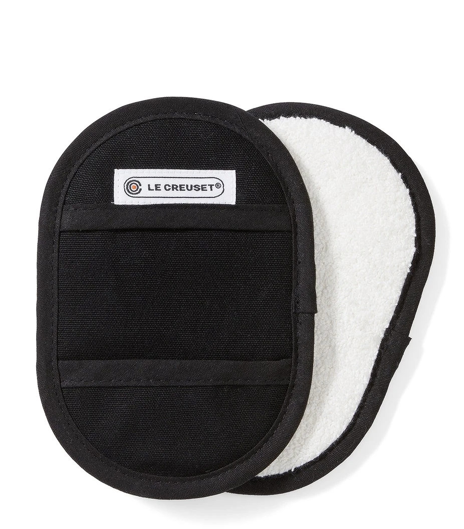 Le Creuset Pannenlappen - Zwart - 18 X 13 Cm - 2 Stuks 3 Le Creuset Pannenlappen - Zwart - 18 X 13 Cm - 2 Stuks