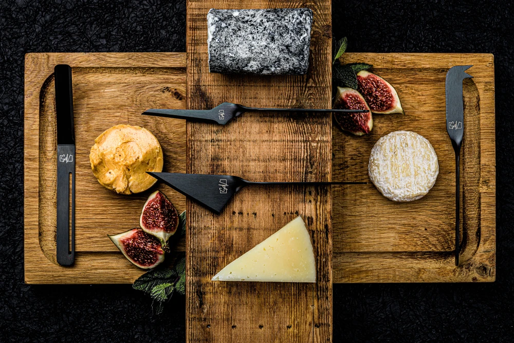 Laguiole Style De Vie Kaasmes En Botermes Zwart- 6 Stuks 5 Laguiole Style De Vie Kaasmes En Botermes Zwart- 6 Stuks - Afbeelding 3