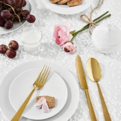 Sambonet Bestekset Flat - Goud - 30 Delig / 6 Personen 7 Sambonet Bestekset Flat - Goud - 30 Delig / 6 Personen -Keukenbenodigdheden Winkel Sambonet Bestekset Flat Goud 30