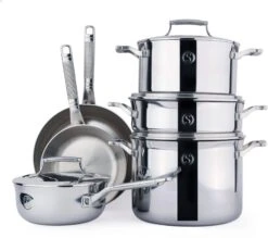 Saveur Selects Pannenset Voyage - TriPly RVS - 6 Delige Set