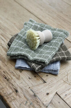 Walra Vaatdoekjes Cubes Jeans Blauw 30 X 30 Cm - 3 Stuks -Keukenbenodigdheden Winkel WALRA DC DRYWITHCUBES 30X30 ASSORTI SF