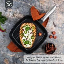 Westinghouse Grillpan Performance - Blissful Black - 28 X 28 Cm - Standaard Anti-aanbaklaag -Keukenbenodigdheden Winkel WCFP0095G28BK 2