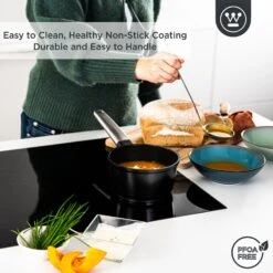 Westinghouse Steelpan Performance - Blissful Black - ø 18 Cm / 1.9 Liter -Keukenbenodigdheden Winkel WCSP0095N18BK 4