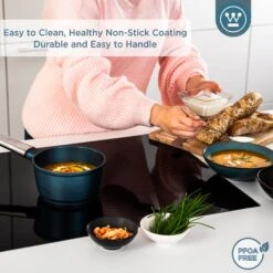 Westinghouse Steelpan Performance - Bravery Blue - ø 18 Cm / 1.9 Liter -Keukenbenodigdheden Winkel WCSP0095N18BL 4