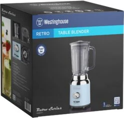 Westinghouse Blender Retro Collections - Blauw - 1.5 Liter - WKBE221BU 7 Westinghouse Blender Retro Collections - Blauw - 1.5 Liter - WKBE221BU -Keukenbenodigdheden Winkel WKBE221BU Table Blender BOX
