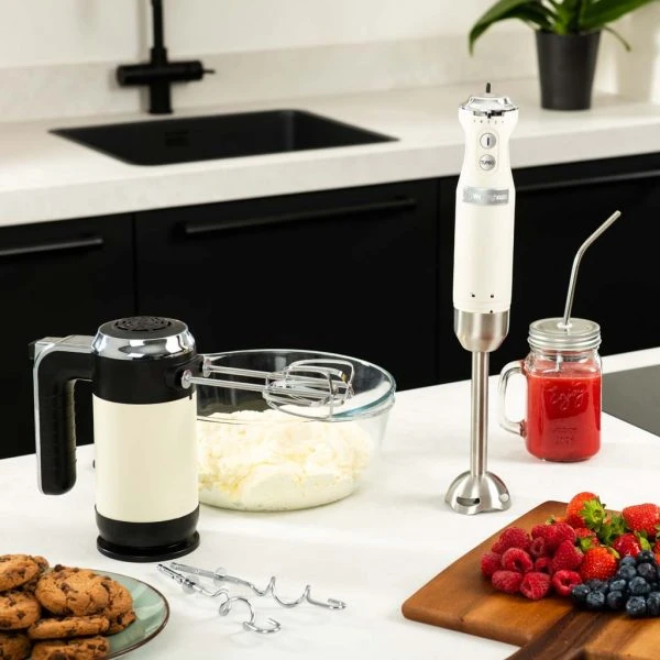 Westinghouse Handmixer Retro Collections - 6 Standen - Vanilla White - WKHM250WH 4 Westinghouse Handmixer Retro Collections - 6 Standen - Vanilla White - WKHM250WH - Afbeelding 2