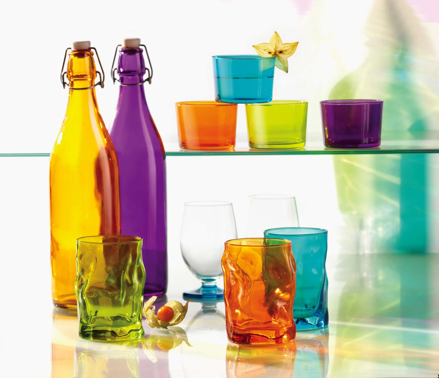 Bormioli Rocco Beugelfles / Weckfles Giara - Groen - 1 Liter 5 Bormioli Rocco Beugelfles / Weckfles Giara - Groen - 1 Liter - Afbeelding 3