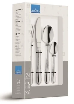 Amefa Bestekset Bologna - 24-delig / 6 Personen -Keukenbenodigdheden Winkel amefa bestekset