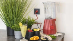 Alessi Blender Plissé - 5 Snelheden + Turbostand - Rood - Michele De Lucchi - 1.5 Liter - MDL09 R 8 Alessi Blender Plissé - 5 Snelheden + Turbostand - Rood - Michele De Lucchi - 1.5 Liter - MDL09 R -Keukenbenodigdheden Winkel blender 7