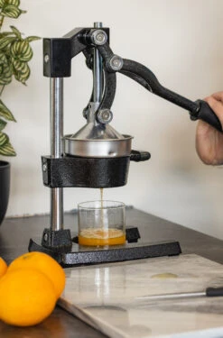 Sareva Citruspers - Gietijzer - Hevelmodel - Zwart -Keukenbenodigdheden Winkel citruspers 5