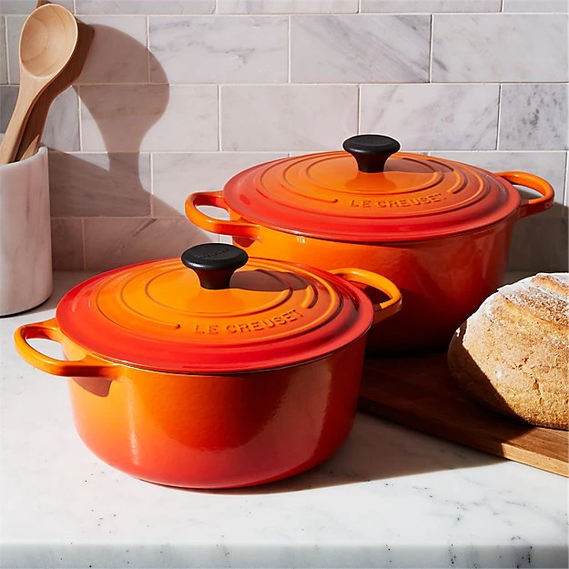 Le Creuset Braadpan Signature - Oranjerood - ø 28 Cm / 6.7 Liter 4 Le Creuset Braadpan Signature - Oranjerood - ø 28 Cm / 6.7 Liter - Afbeelding 2
