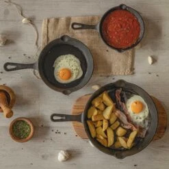 Blackwell Koekenpan - Gietijzer - ø 25 Cm - Zonder Anti-aanbaklaag -Keukenbenodigdheden Winkel jh gietijzer 002 2 2