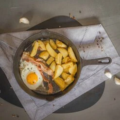 Blackwell Koekenpan - Gietijzer - ø 25 Cm - Zonder Anti-aanbaklaag -Keukenbenodigdheden Winkel jh gietijzer 002 7