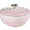 Le Creuset Braadpan Signature - Marmite - Shell Pink - ø 24 Cm / 3.1 Liter -Keukenbenodigdheden Winkel le creuset braadpan marmite shell pink 24cm 1