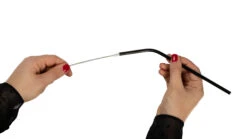 Sareva Herbruikbare Rietjes - Met Borstel - Zwart - Gebogen - 4 Stuks -Keukenbenodigdheden Winkel product hand 2