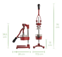 Sareva Citruspers - Gietijzer - Hevelmodel - Rood 18 Sareva Citruspers - Gietijzer - Hevelmodel - Rood -Keukenbenodigdheden Winkel red 1@2x 80