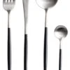 Jay Hill Bestekset - RVS / Zwart - 4-delig -Keukenbenodigdheden Winkel zilver 1